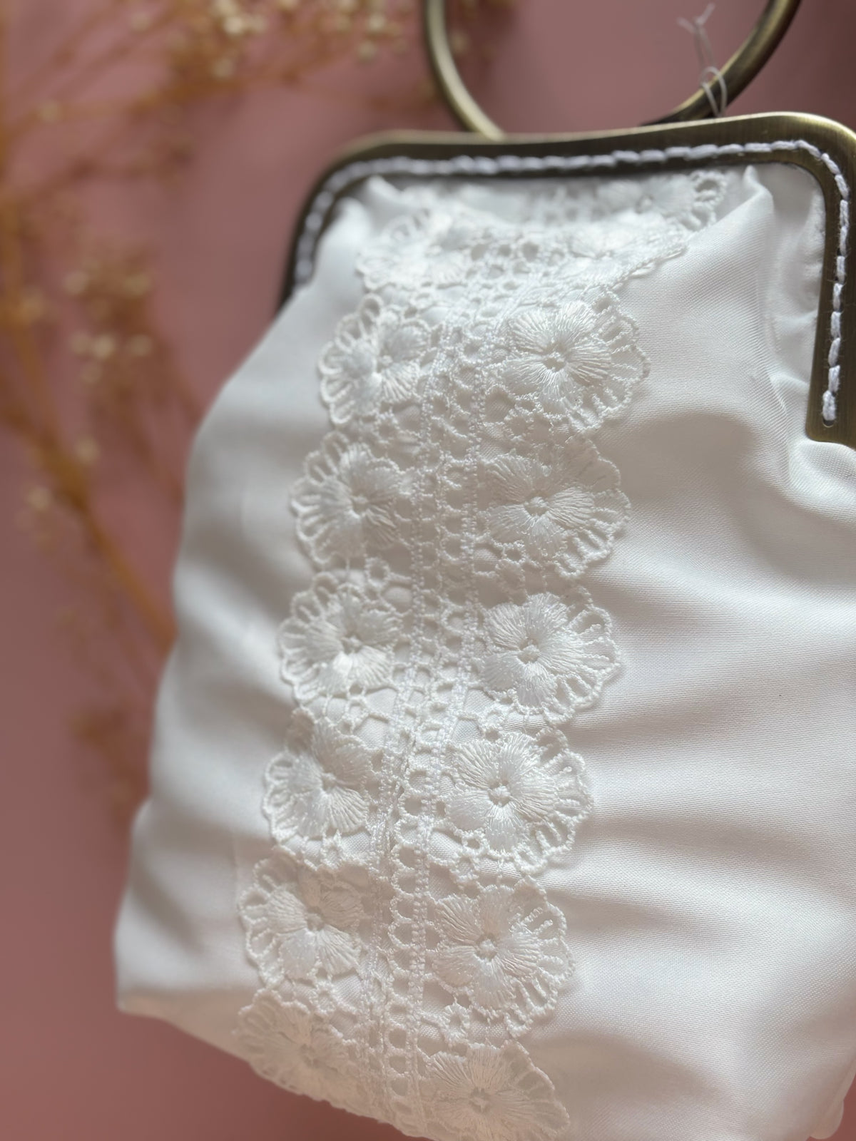 Bolsa encaje floral